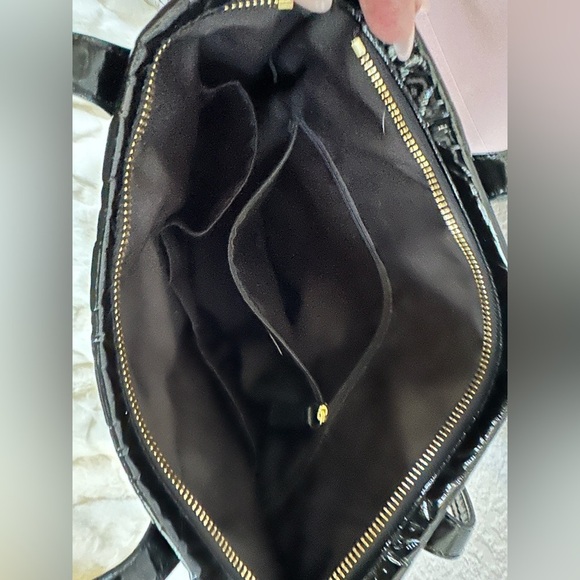 Coach Black Peyton Patent Leather Signature Tote Prestine!!! - Picture 8 of 10